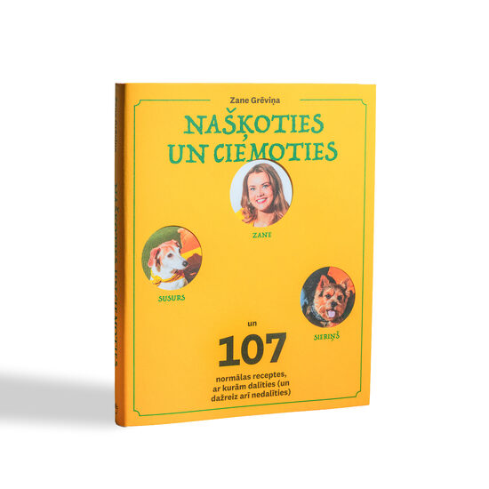 grāmata "Našķoties un ciemoties. 107 normālas receptes, ar kurām dalīties (un dažreiz arī nedalīties)" 