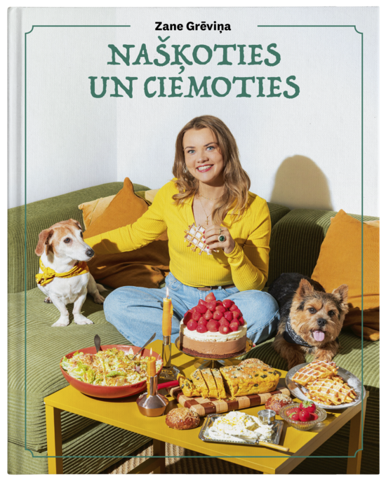 grāmata "Našķoties un ciemoties. 107 normālas receptes, ar kurām dalīties (un dažreiz arī nedalīties)" 